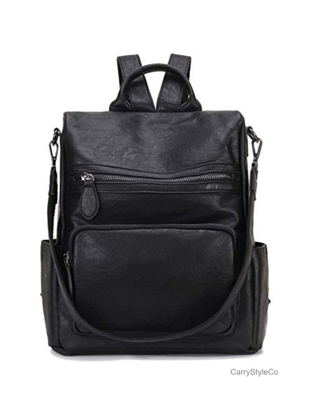 Faux Leather Anti-Theft Backpack Purse Convertible Shoulder Bag for Women